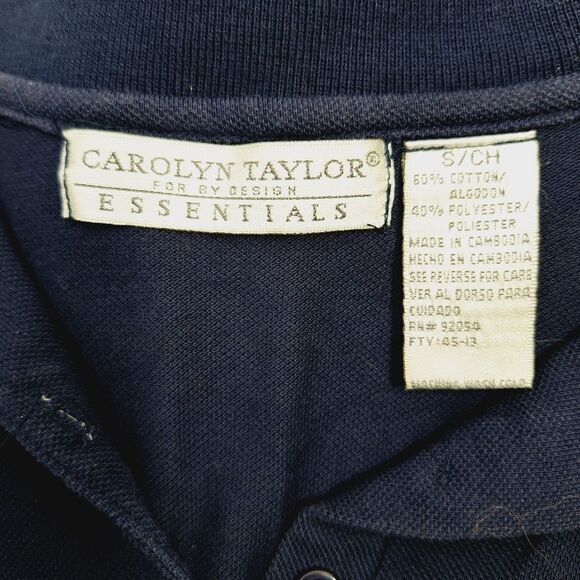 Carolyn Taylor Navy Blue Sleeveless Mini Polo Tennis Dress Vintage Retro Sz S - Picture 7 of 11